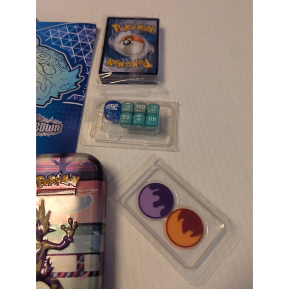 Pokemon TCG Galar Power Set Of 3 Mini Tins Loose Pack Extras Dice Counters Guide - Picture 4 of 7